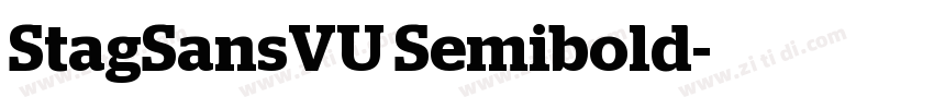 StagSansVU Semibold字体转换